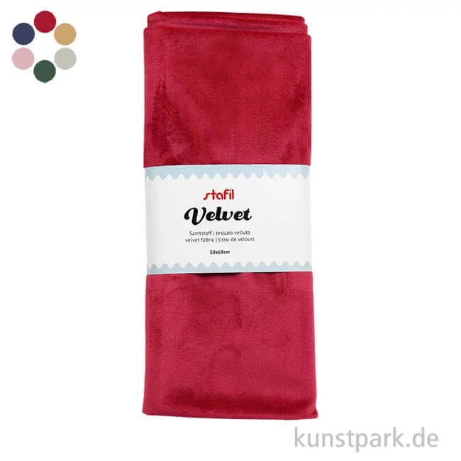 Artikelbild 1 des Artikels “Samtstoff Zuschnitt - 50 x 68 cm “