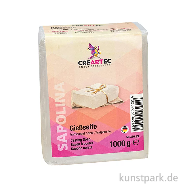 Artikelbild 1 des Artikels “Sapolina - Gießseife zum Seifengießen, transparent 1 kg Block“