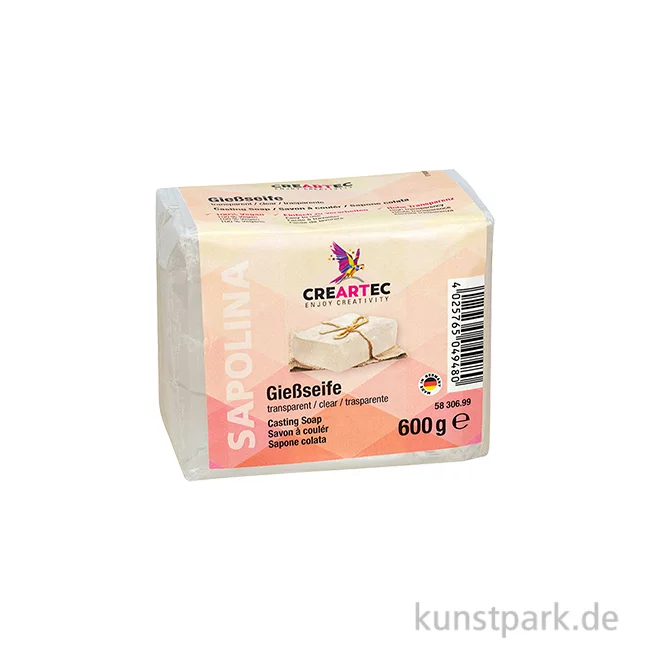 Artikelbild 1 des Artikels “Sapolina - Gießseife zum Seifengießen, transparent 600 g Block“