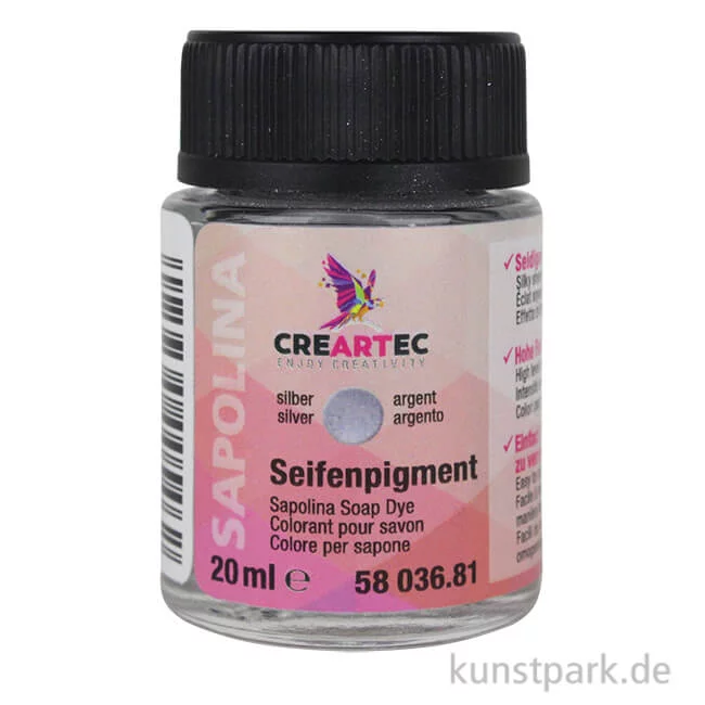 Artikelbild 1 des Artikels “Sapolina - Seifenfarbe metallic, 20 ml Silber“