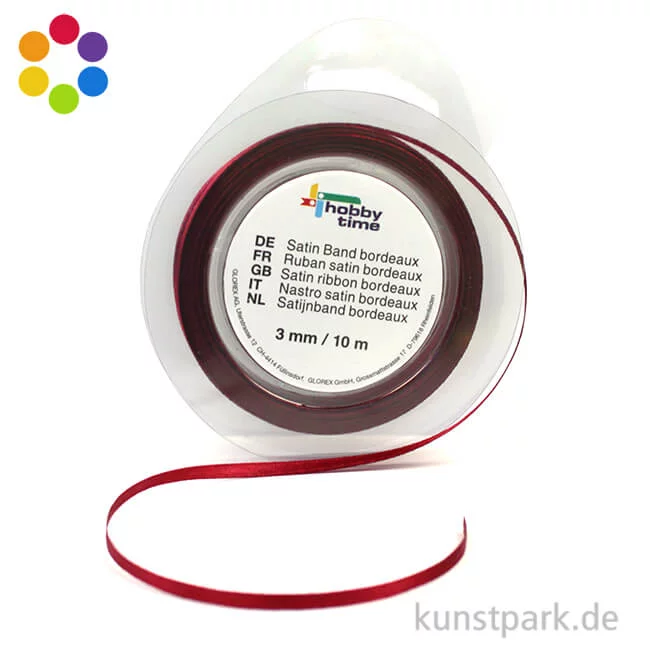 Artikelbild 1 des Artikels “Satinband - 3 mm Breite - 10 m Länge “