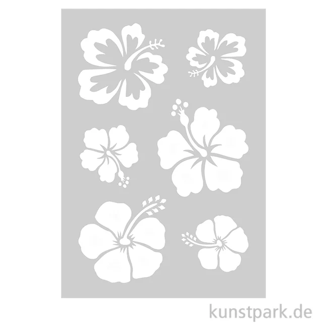 Artikelbild 1 des Artikels “Schablone - Blumen, Hibiskus, Aloha Flowers, A5 “