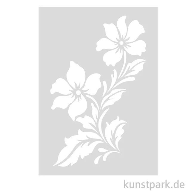Artikelbild 1 des Artikels “Schablone - Blumen mit Blättern, A5 “