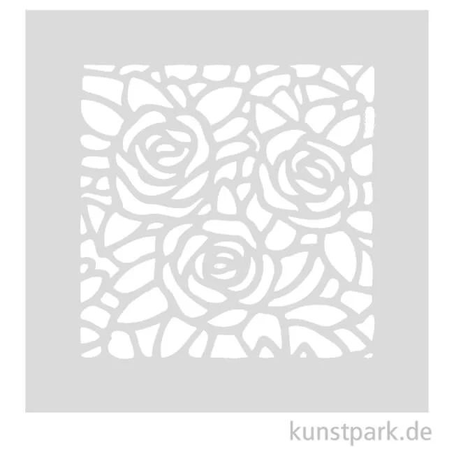 Artikelbild 1 des Artikels “Schablone - Drei Rosen, Größe 110x110 mm “