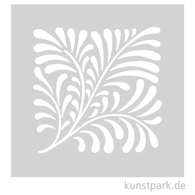Artikelbild 1 des Artikels “Schablone - Jugendstil Farn, Größe 110x110 mm “