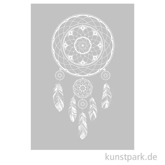 Artikelbild 1 des Artikels “Schablone Traumfänger DIN A4, inklusive Rakel “