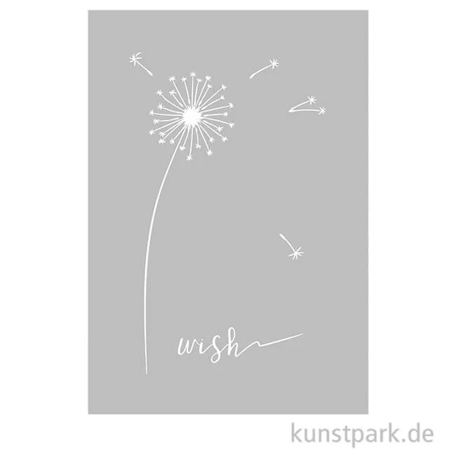 Artikelbild 1 des Artikels “Schablone - Wish, mit Rakel, DIN A5 “