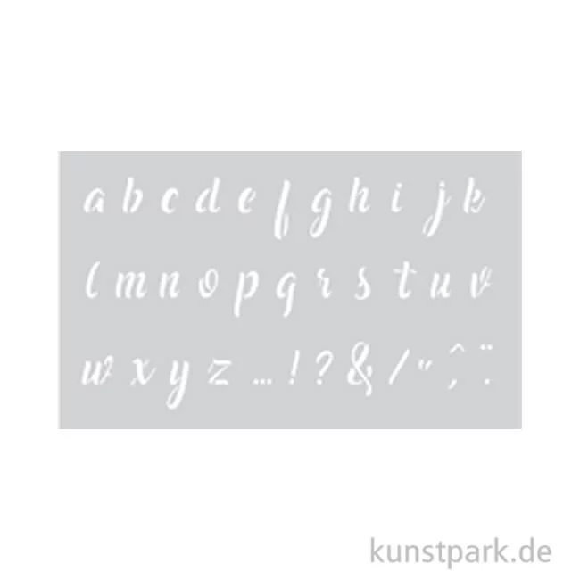 Artikelbild 1 des Artikels “Schablone - Alphabet, Kleinbuchstaben, 12 x 20 cm “