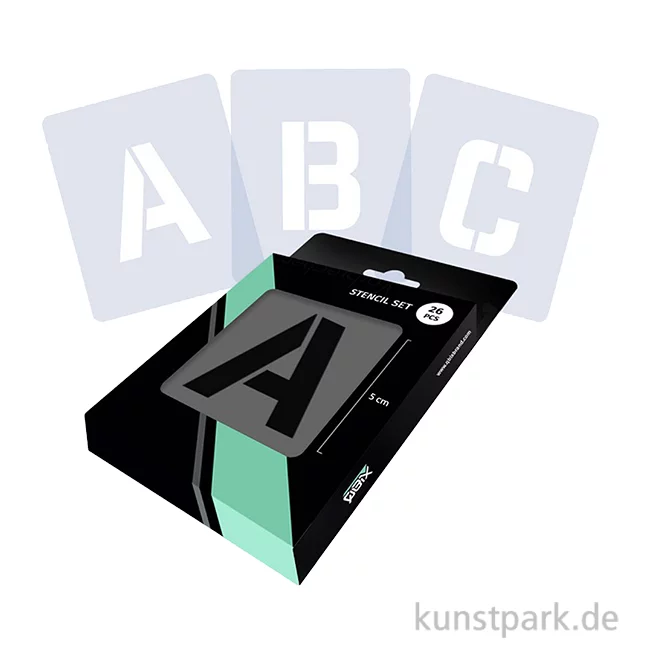 Artikelbild 1 des Artikels “Schablonen - Alphabet Set mit 26 Großbuchstaben, Höhe je 5 cm “