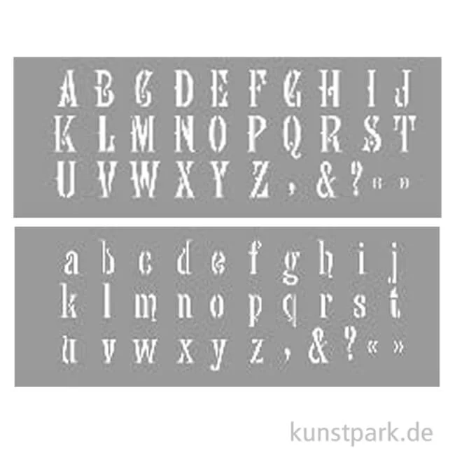 Artikelbild 1 des Artikels “Schablonen Set - Alphabet, Groß- & Kleinbuchstaben, 15 x 40 cm “