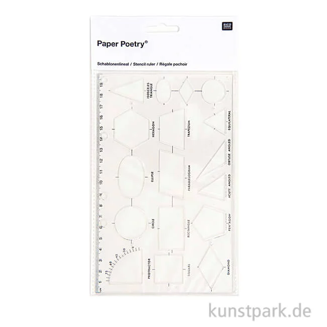 Artikelbild 1 des Artikels “Schablonenlineal - Geometrische Formen “