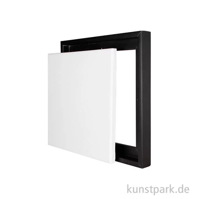 Artikelbild 1 des Artikels “Schattenfugenrahmen mit Keilrahmen - Schwarz 20 x 20 cm“