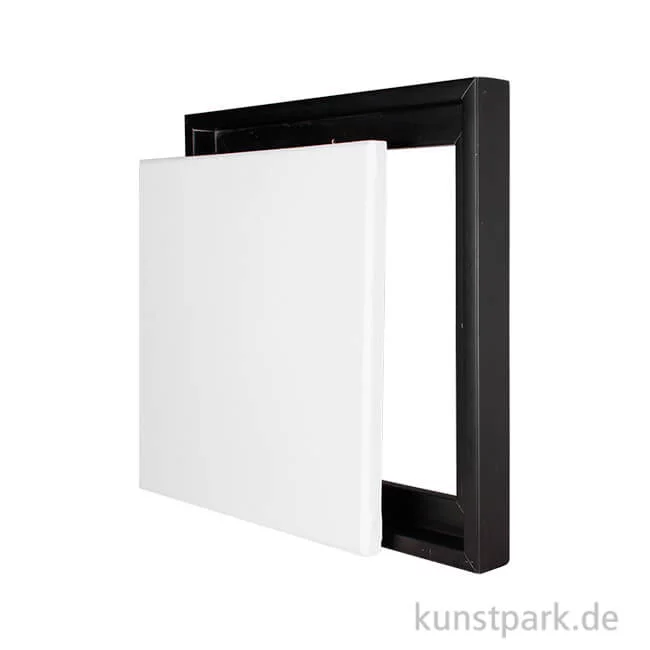 Artikelbild 1 des Artikels “Schattenfugenrahmen mit Keilrahmen - Schwarz 30 x 30 cm“
