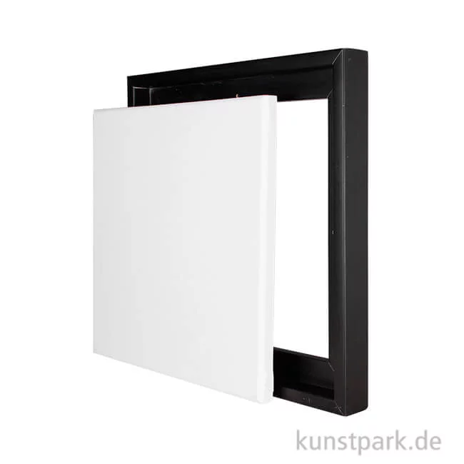 Artikelbild 1 des Artikels “Schattenfugenrahmen mit Keilrahmen - Schwarz 40 x 40 cm“