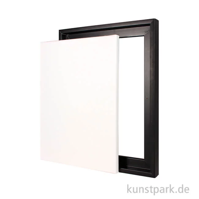 Artikelbild 1 des Artikels “Schattenfugenrahmen mit Keilrahmen - Schwarz 40 x 50 cm“