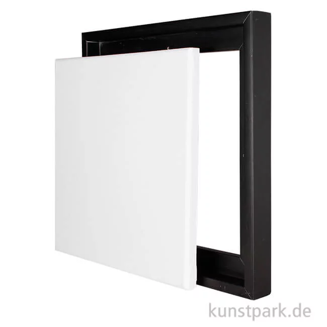 Artikelbild 1 des Artikels “Schattenfugenrahmen mit Keilrahmen - Schwarz 50 x 50 cm“
