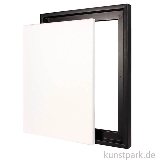 Artikelbild 1 des Artikels “Schattenfugenrahmen mit Keilrahmen - Schwarz 50 x 70 cm“