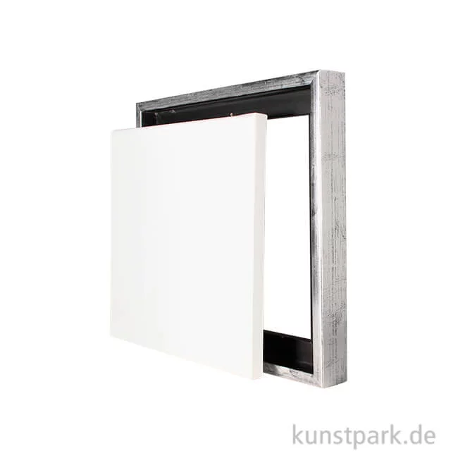 Artikelbild 1 des Artikels “Schattenfugenrahmen mit Keilrahmen - Silber 20 x 20 cm“