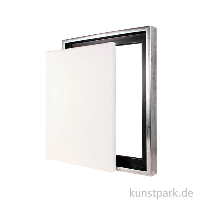 Artikelbild 1 des Artikels “Schattenfugenrahmen mit Keilrahmen - Silber 30 x 40 cm“