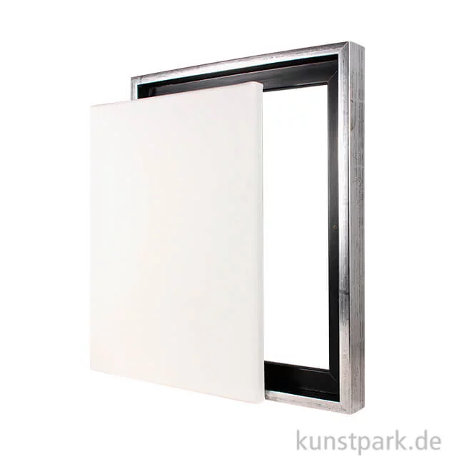 Artikelbild 1 des Artikels “Schattenfugenrahmen mit Keilrahmen - Silber 40 x 50 cm“