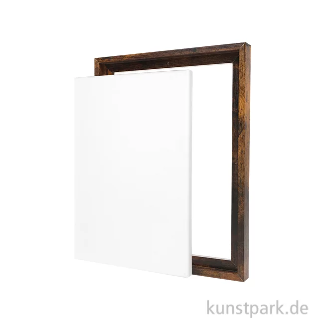 Artikelbild 1 des Artikels “Schattenfugenrahmen mit Keilrahmen - Walnuss 40 x 30 cm“