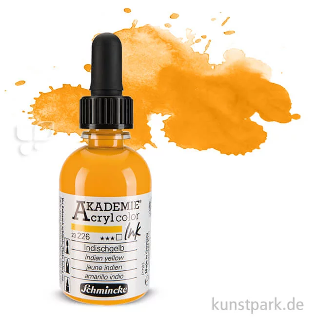 Artikelbild 1 des Artikels “Schmincke AKADEMIE Acryl color Ink 50 ml Einzelfarbe | Indischgelb“
