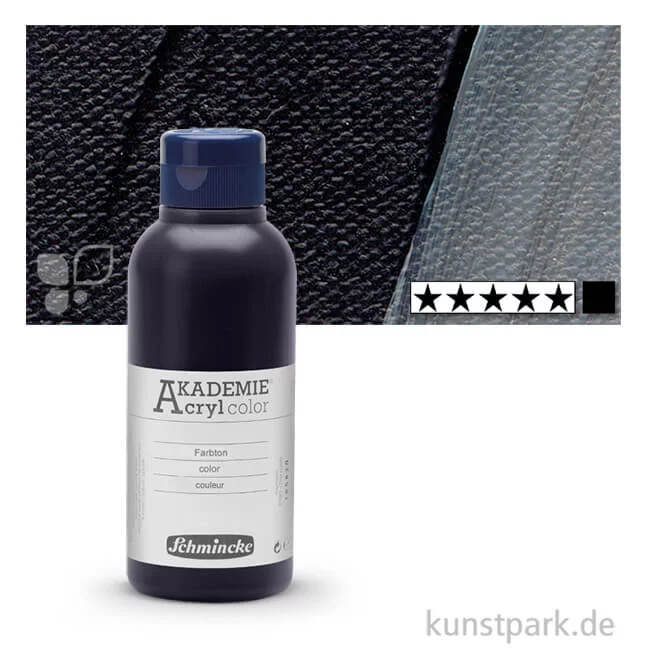 Artikelbild 1 des Artikels “Schmincke AKADEMIE Acrylfarben 250 ml Flasche | 771 Lampenschwarz“