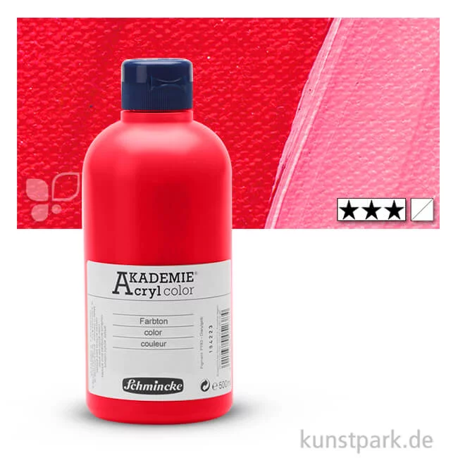 Artikelbild 1 des Artikels “Schmincke AKADEMIE Acrylfarben 500 ml Flasche | 340 Karminrot“