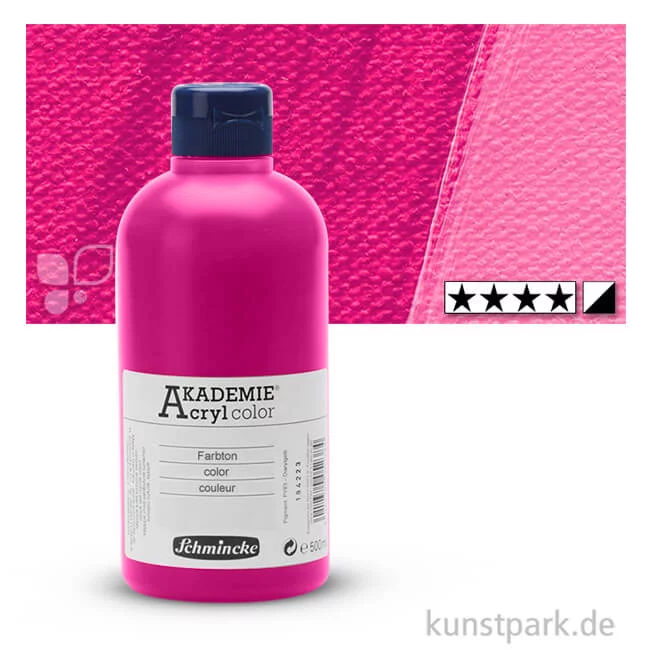 Artikelbild 1 des Artikels “Schmincke AKADEMIE Acrylfarben 500 ml Flasche | 344 Primär Magenta“