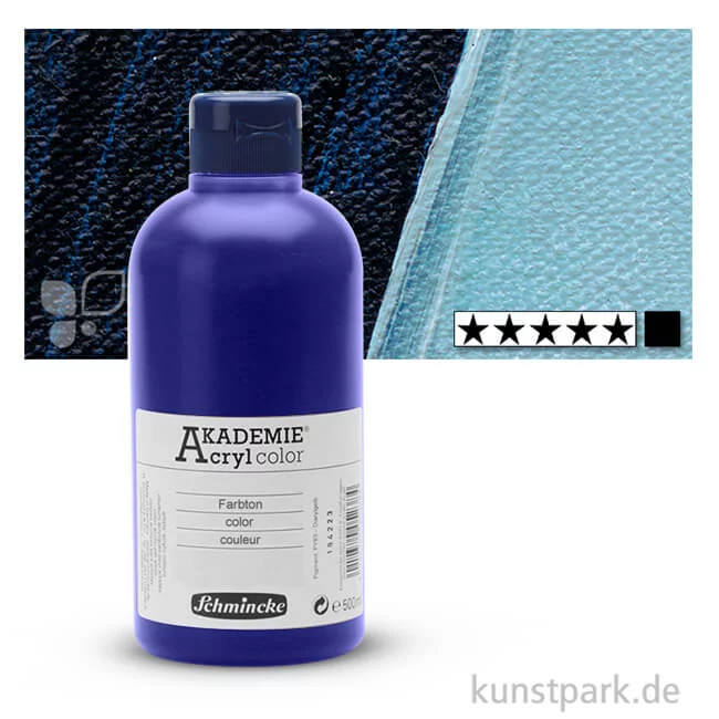Artikelbild 1 des Artikels “Schmincke AKADEMIE Acrylfarben 500 ml Flasche | 444 Indigo“
