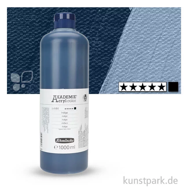 Artikelbild 1 des Artikels “Schmincke AKADEMIE Acrylfarben 1000 ml Flasche | Indigo“