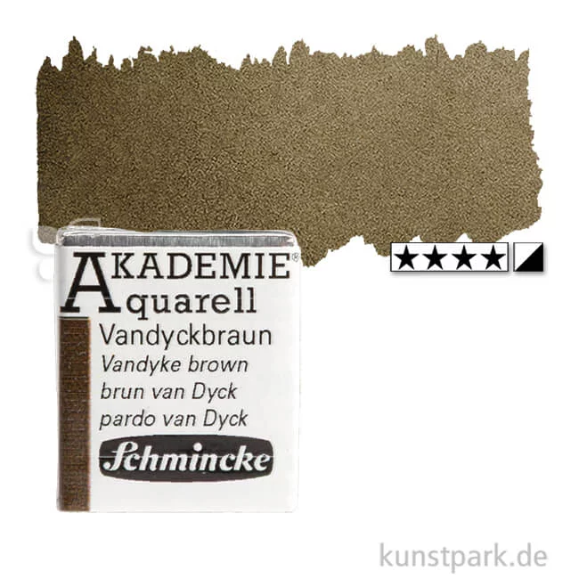 Artikelbild 1 des Artikels “Schmincke AKADEMIE Aquarellfarben 1/2 Napf | 667 Vandyckbraun“