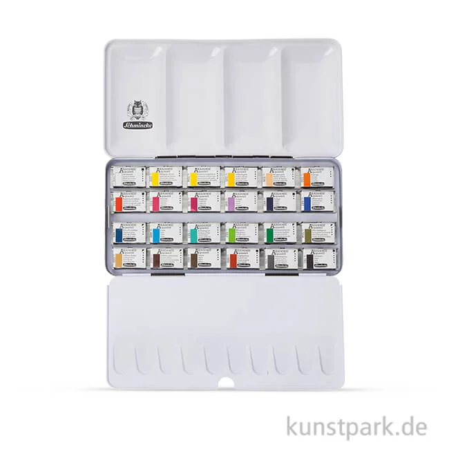 Artikelbild 1 des Artikels “Schmincke AKADEMIE Aquarellkasten mit 24 ganzen Näpfchen “