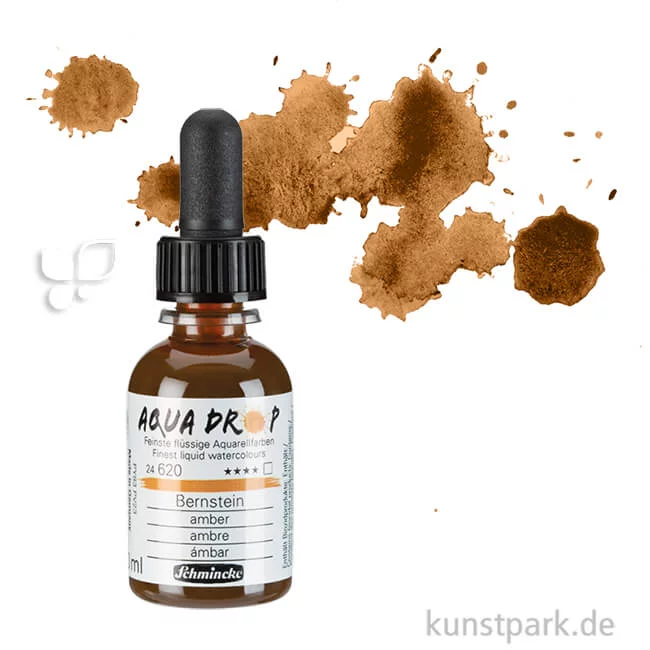 Artikelbild 1 des Artikels “Schmincke AQUA Drop - flüssige Aquarellfarbe, 30 ml Einzelfarbe | Bernstein“