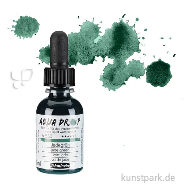 Artikelbild 1 des Artikels “Schmincke AQUA Drop - flüssige Aquarellfarbe, 30 ml Einzelfarbe | Jadegrün“