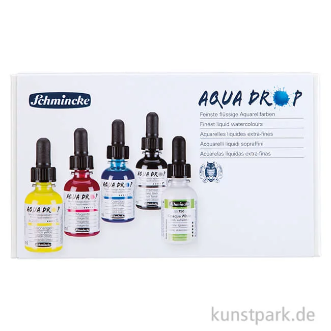 Artikelbild 1 des Artikels “Schmincke AQUA Drop Set, Basic, 5 x 30 ml “
