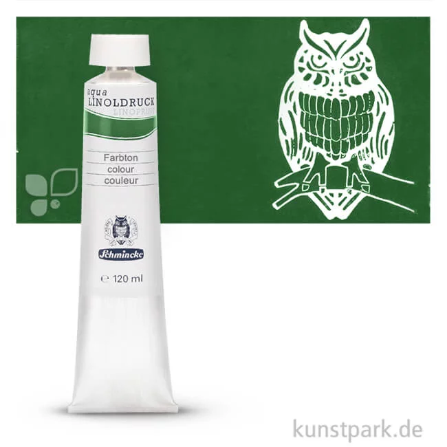 Artikelbild 1 des Artikels “Schmincke AQUA Linoldruck Einzelfarben 120 ml | 530 Chromoxydgrün“