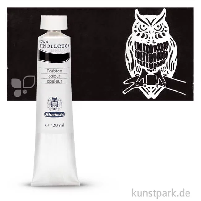 Artikelbild 1 des Artikels “Schmincke AQUA Linoldruck Einzelfarben 120 ml | 735 Elfenbeinschwarz“