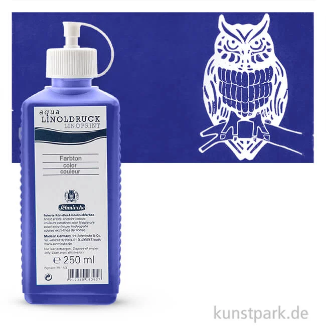 Artikelbild 1 des Artikels “Schmincke AQUA Linoldruck Einzelfarben 250 ml | 430 Ultramarin“