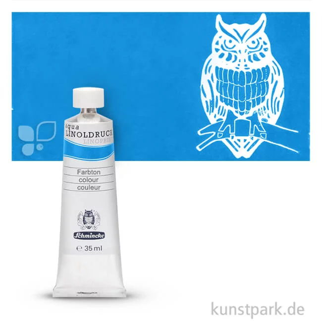 Artikelbild 1 des Artikels “Schmincke AQUA Linoldruck Einzelfarben 35 ml | 440 Cyan“