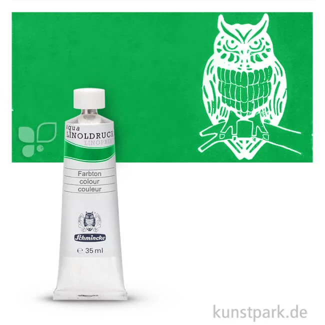 Artikelbild 1 des Artikels “Schmincke AQUA Linoldruck Einzelfarben 35 ml | 520 Permanentgrün“