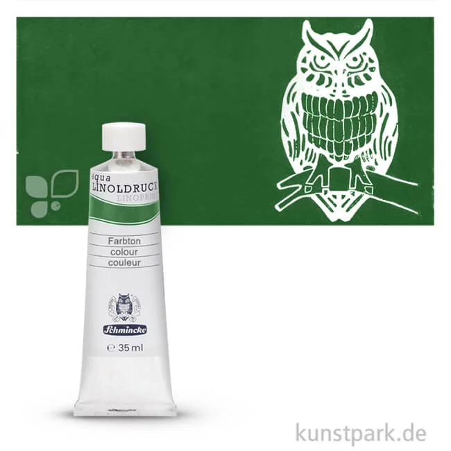 Artikelbild 1 des Artikels “Schmincke AQUA Linoldruck Einzelfarben 35 ml | 530 Chromoxydgrün“