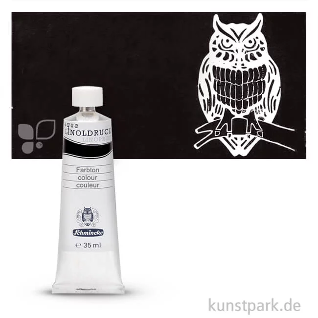 Artikelbild 1 des Artikels “Schmincke AQUA Linoldruck Einzelfarben 35 ml | 735 Elfenbeinschwarz“