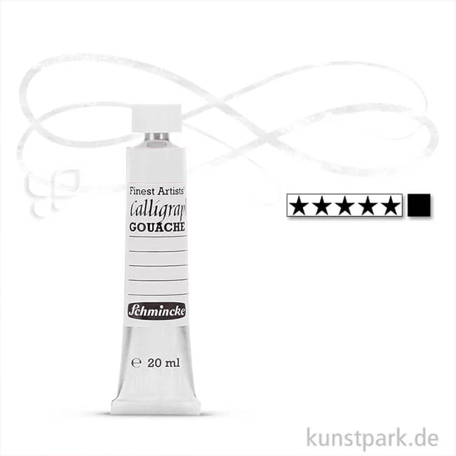 Artikelbild 1 des Artikels “Schmincke CALLIGRAPHY Gouache 20 ml Tube | 101 SUPRA Deckweiß“