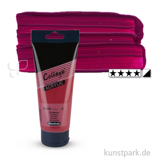 Artikelbild 1 des Artikels “Schmincke COLLEGE Acrylfarben 200 ml Tube | 340 Bordeaux“