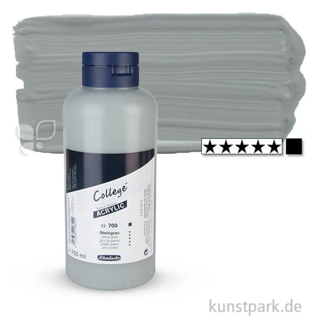 Artikelbild 1 des Artikels “Schmincke COLLEGE Acrylfarben 750 ml Flasche | 700 Steingrau“