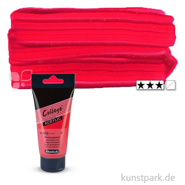 Artikelbild 1 des Artikels “Schmincke COLLEGE Acrylfarben 75 ml Tube | 310 Permanentrot“