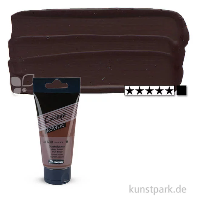 Artikelbild 1 des Artikels “Schmincke COLLEGE Acrylfarben 75 ml Tube | 630 Dunkelbraun“