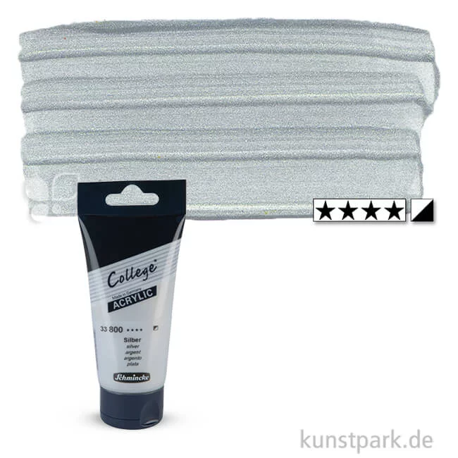 Artikelbild 1 des Artikels “Schmincke COLLEGE Acrylfarben 75 ml Tube | 800 Silber“