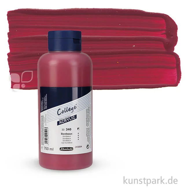Artikelbild 1 des Artikels “Schmincke COLLEGE Acrylfarben 750 ml Flasche | 340 Bordeaux“